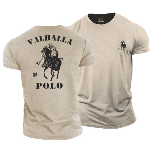 Men's Viking Valhalla Polo Cotton T-Shirt