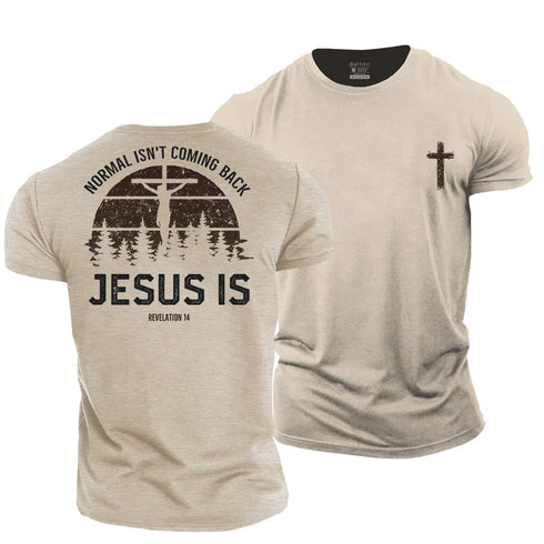 Men's Normal Isn't Coming Back, Jesus Is Cotton T-Shirt