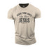 Men's Jesus Took Naps Be Like Jesus Cotton T-Shirt