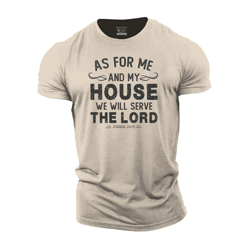Men's We Will Serve The Lord Cotton T-Shirt