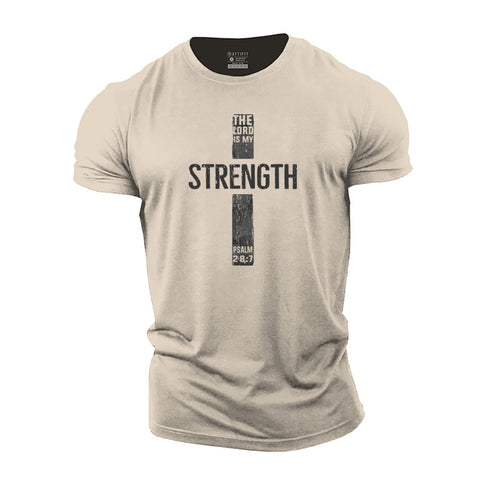 Men's The Lord Is My Strength Cotton T-Shirt