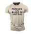 Men's Muscles Are like Abs I Have None Cotton T-Shirt