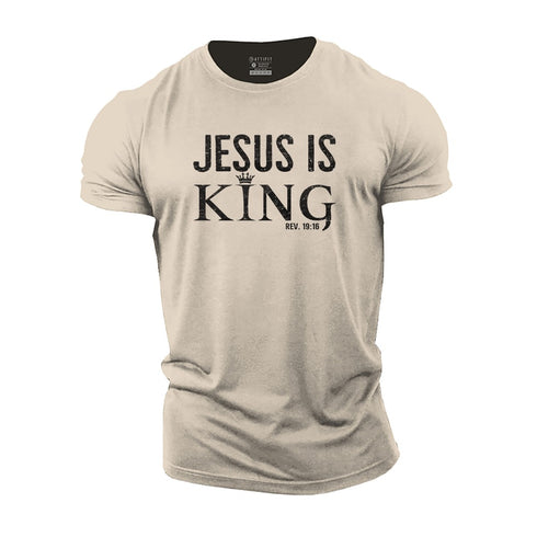 Men's Jesus Is King Cotton T-Shirt