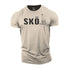 Men's Skol Vikings Axe Cotton T-Shirt