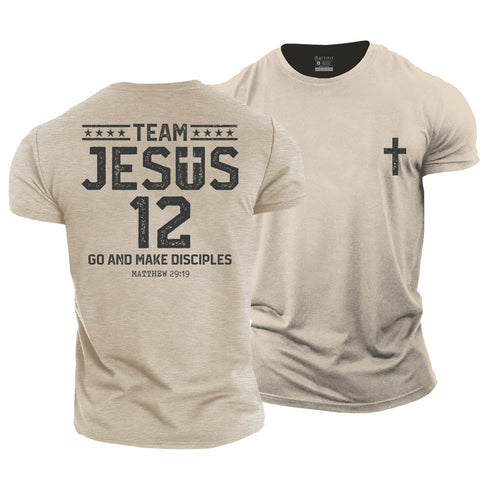 Men's Team Jesus 12 Cotton T-Shirt