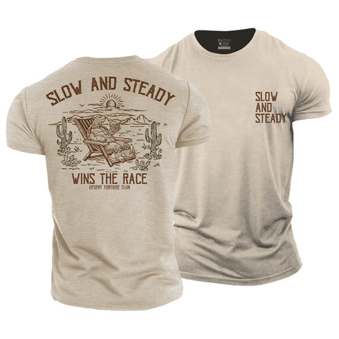 Men's Slow and Steady Cotton T-Shirt