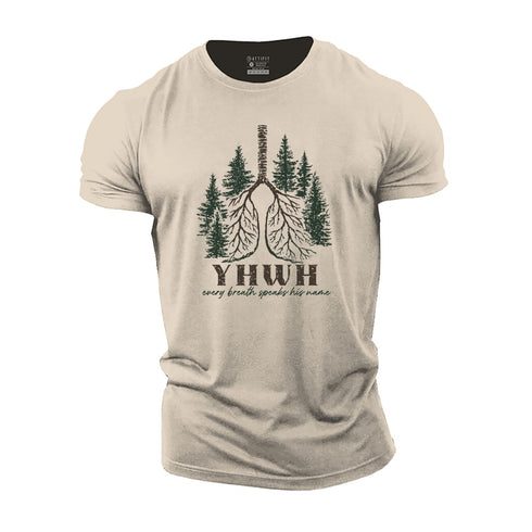 Men's Every Breath Speaks His Name Cotton T-Shirt