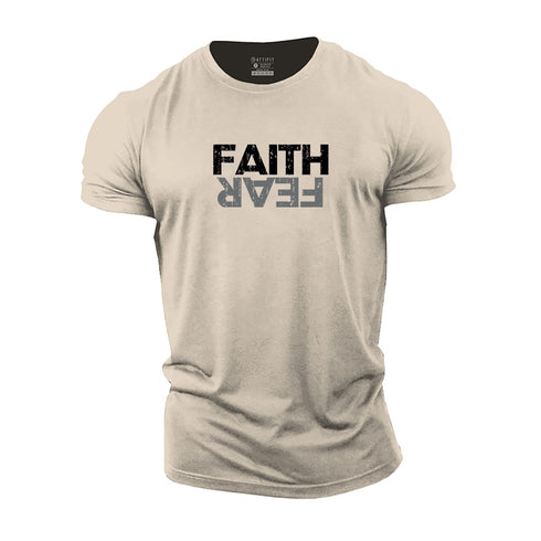 Men's Faith Fear Cotton T-Shirt