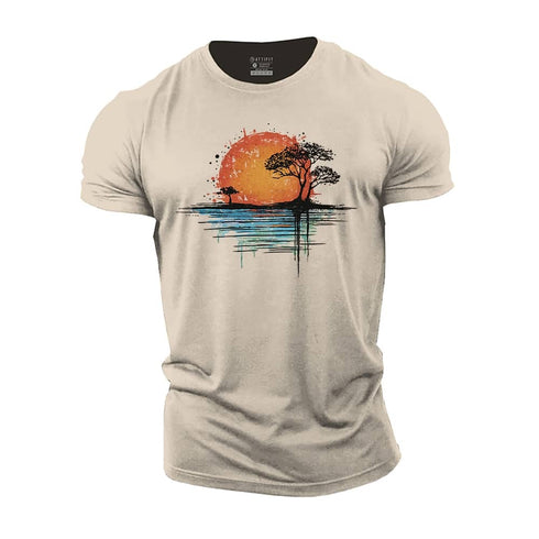 Men's Twilight Reflections Cotton T-Shirt
