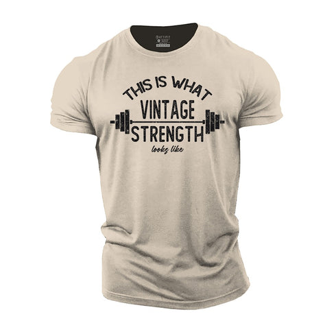 Men's Vintage Strength Cotton T-Shirt