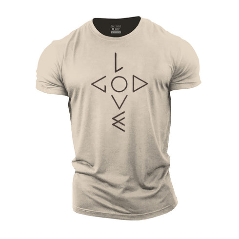 Men's Love God Cotton T-Shirt