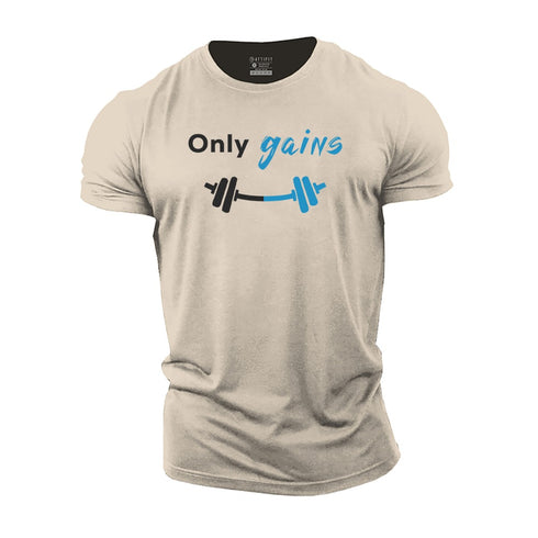 Men's Only Gains Cotton T-Shirt