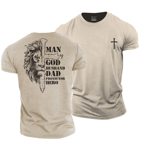 Men's God's Alpha Man Cotton T-Shirt