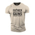 Men's Father Forgive Me for These Gains Cotton T-Shirt