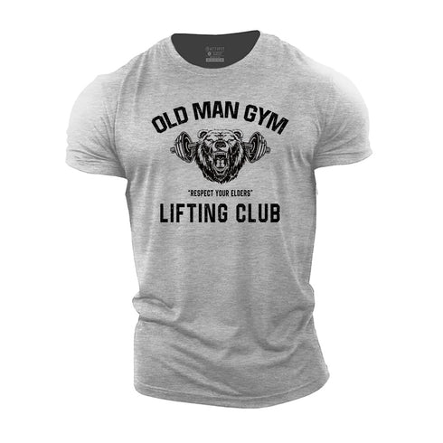 Men's Old Man Gym Lifting Club Cotton T-Shirt