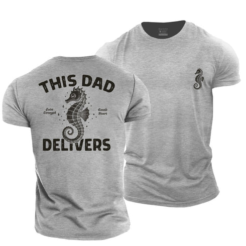 Men's This Dad Delivers Cotton T-Shirt