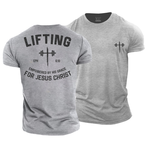 Men's Lifting for Jesus Christ Cotton T-Shirt