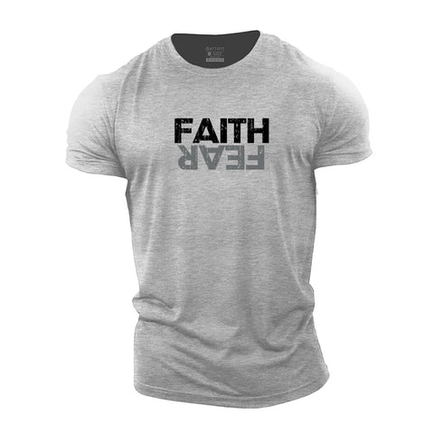 Men's Faith Fear Cotton T-Shirt