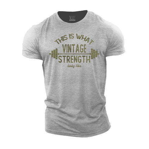 Men's This Is What Vintage Strength Looks Like Cotton T-Shirt