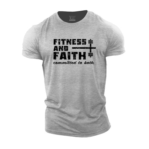 Men's Fitness and Faith Cotton T-Shirt