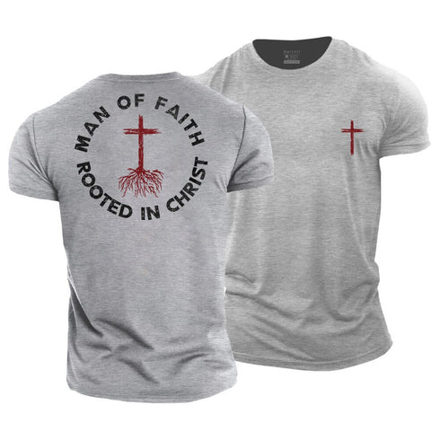 Men's Man Of Faith Cotton T-Shirt