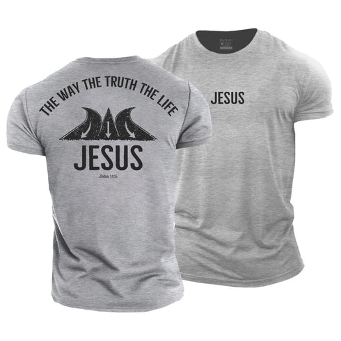 Men's Jesus, The Way The Truth The Life Cotton T-Shirt