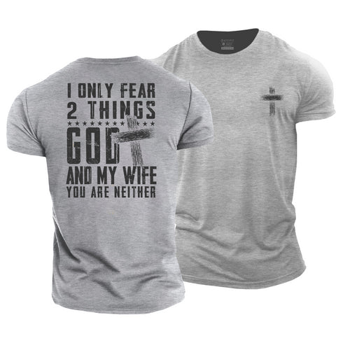 Men's God and Wife Cotton T-Shirt