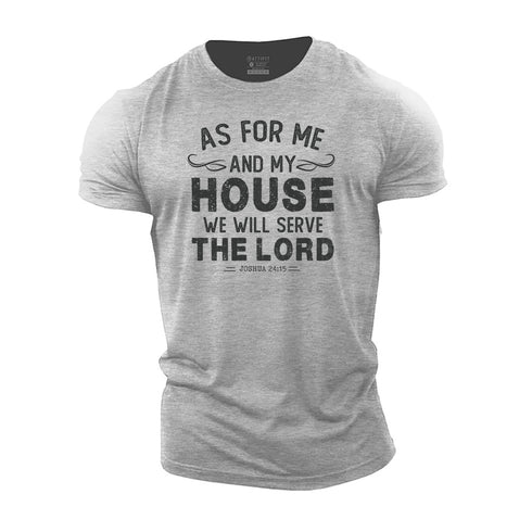 Men's We Will Serve The Lord Cotton T-Shirt