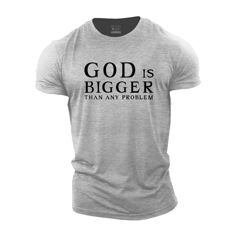 Men's God Is Bigger than Any Problem Cotton T-Shirt