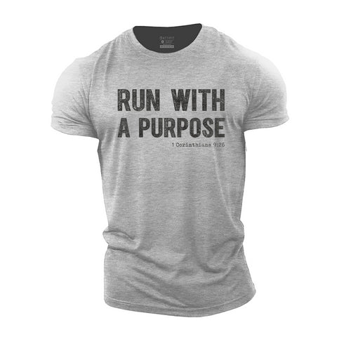 Men's Run with A Purpose Cotton T-Shirt