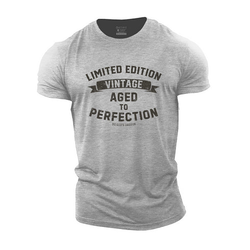 Men's Limited Edition Vintage Aged to Perfection Cotton T-Shirt