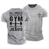 Men's All I Need Is A Little Bit of Gym and A Whole Lot of Jesus Cotton T-Shirt