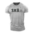 Men's Skol Vikings Axe Cotton T-Shirt
