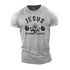 Men's Jesus The Ultimate Deadlifter Cotton T-Shirt