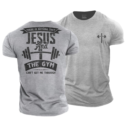 Men's Jesus and The Gym Cotton T-Shirt