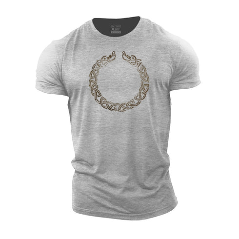 Men's Viking Warrior Bracelet Cotton T-Shirt