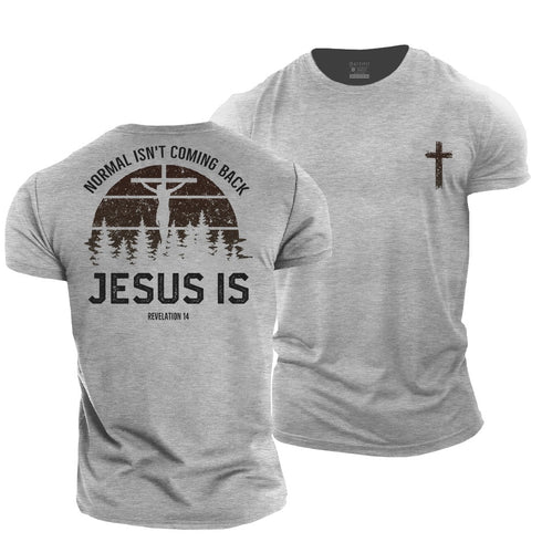 Men's Normal Isn't Coming Back, Jesus Is Cotton T-Shirt