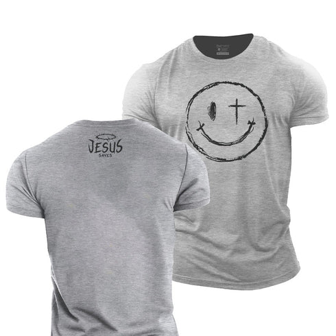Men's Jesus Saves Cotton T-Shirt