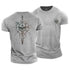 Men's Skull Viking Cotton T-Shirt
