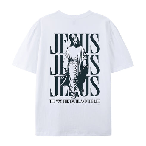 Men's Jesus The Way The Truth And The Life Cotton T-Shirt