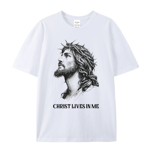 Unisex CHRIST LIVES IN ME Cotton T-Shirt