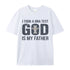 Unisex God Is My Father Cotton T-Shirt