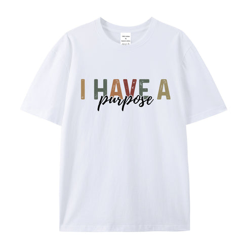 Unisex I Have A Purpose He Has A Plan Cotton T-Shirt
