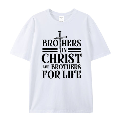 Unisex Brothers In Christ Cotton T-Shirt