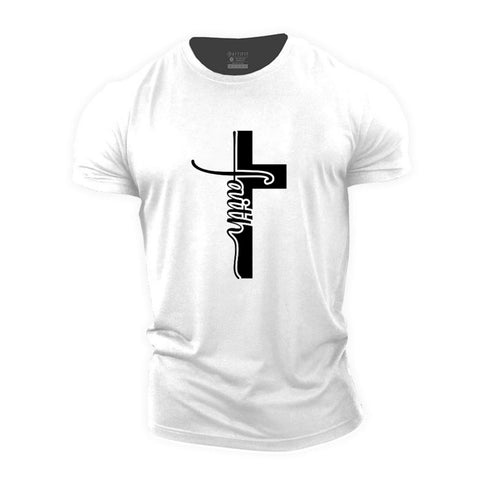 Men's Faith Cross Cotton T-Shirt