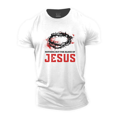 Men's Nothing But The Blood Of Jesus Cotton T-Shirt