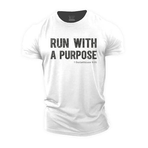 Men's Run with A Purpose Cotton T-Shirt