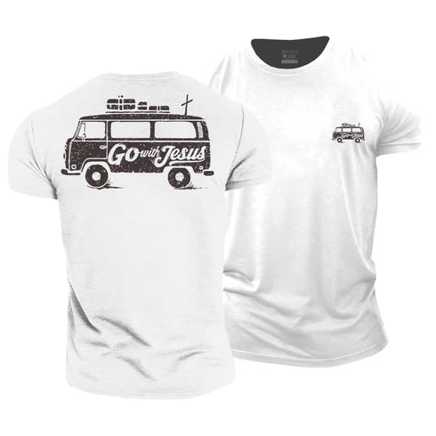 Men's Go With Jesus Cotton T-Shirt