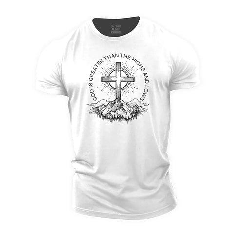 Men's God Is Greater Than The Highs And Lows Cotton T-Shirt