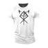 Men's Viking Rune Wolf Cotton T-Shirt
